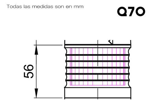 Modulo Luz Led Azul 220vac Qlight Q70l-fb-220