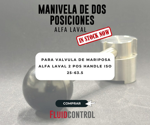 Manivela De Dos Posiciones Para Valvula Mariposa Alfa Laval