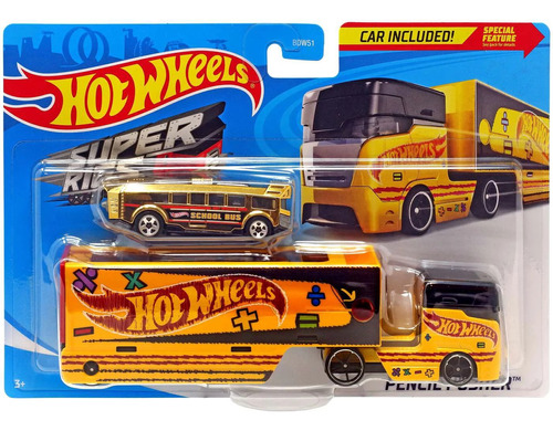 Hot Wheels Transporte Camión Con Vehículo