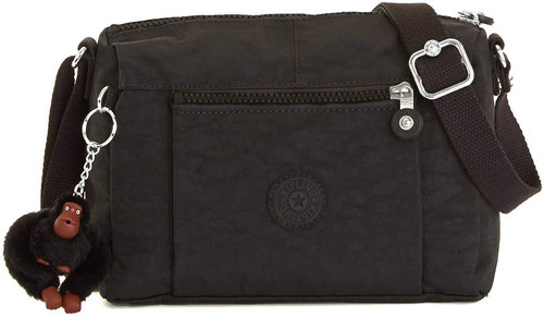 Bolsa Kipling Wes Color Black Tonal Color Negro