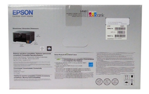 Impresora Epson L4160 Multifuncional Tinta Continua Duplex