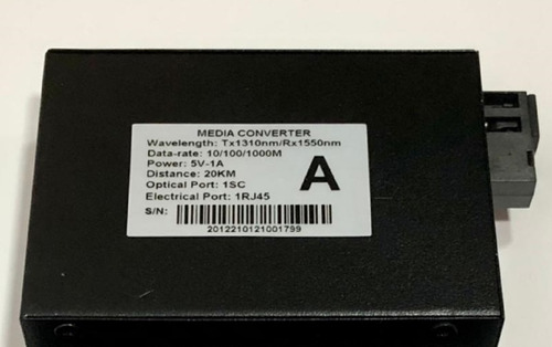 Imagem 3 de 4 de Par Conversor Rj45 Mídia-fibra Ótica Gigabit Sfp-urion+ N F