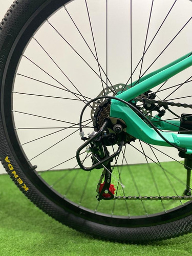 Imagen 4 de 10 de Bicicleta Aluminio Turquesa Mtb Aro 27,5 Pegaso Bikes