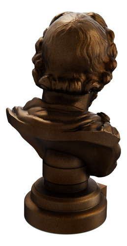Estátua Busto Epiteto Filósofo Grego - Estoicismo Cor Cor Cobre Antigo