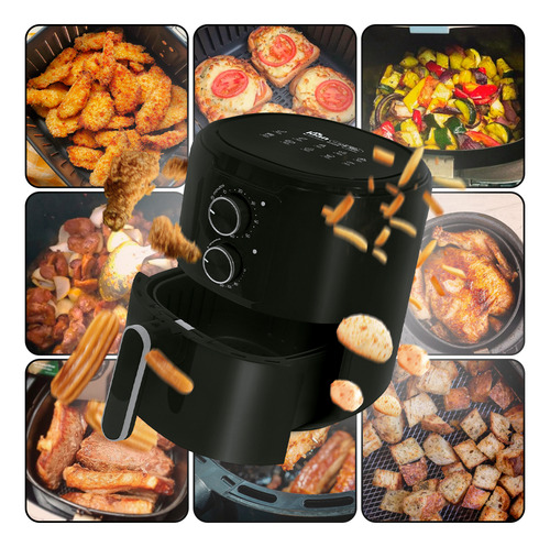 Fritadeira Sem Óleo Air Fryer 4,2l 220v Preto 1650w - Kian