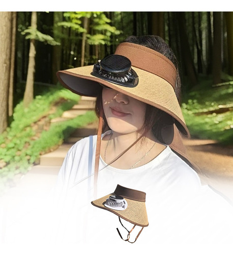 Gorro Solar Grande Con Protección Solar Para El Verano, Vent