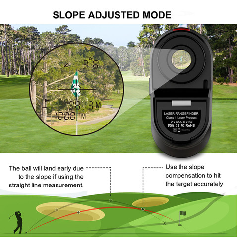 Telêmetro Digital Golf Scope Com Medidor Multifuncional