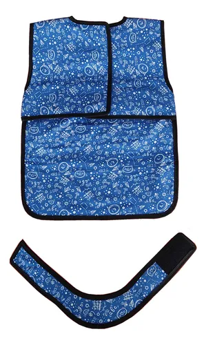 Juego De Delantal Infantil Plomado + Protector De Tiroides.