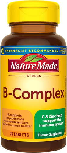 Complejo B Stress Nature Made 75 Tabletas