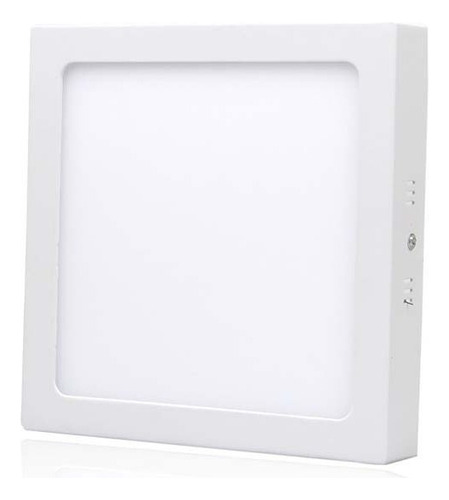 X10 Foco Panel Plafón Led 6w Sobrepuesto Cuadrado Luz Frio