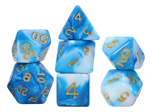 3 X 7 Piezas De Juegos De Mesa De Dados Poliédricos