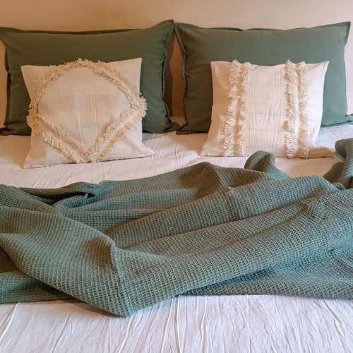 Imagen 3 de 9 de Manta Sillon Rustica Pie De Cama Decoracion Cubrecama 200 Cm