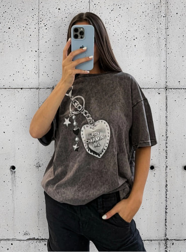 Remeron Nevado Llavero Charm Tendencia Gris