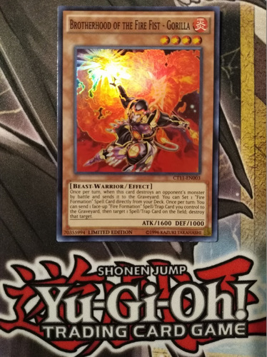 Brotherhood Of The Fire Fist - Gorilla - Super Rare  Ct11