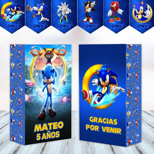 Kit Imprimible Sonic Personalizado