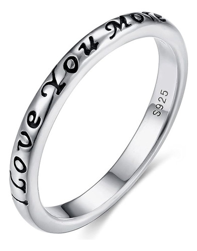 Anillo 118 In Con Texto You En Plata 925 Con Talla 6 8