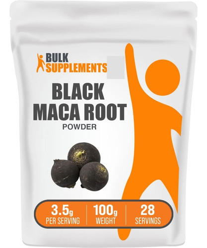 Black Maca 100g Bulksupplements - G A $ - g a $1675