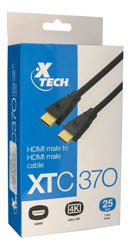 Cable Hdmi Xtech 7.5 Metros Full Hd  1080p Alta Calidad Gold