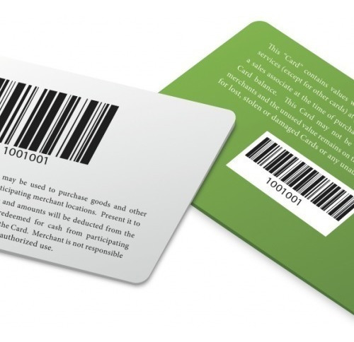 Imagen 2 de 5 de Tarjetas Pvc Doble Faz Fidelizacion Codigo Barras Pack 100