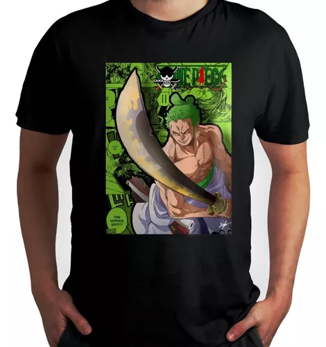 Camiseta Zoro Sola One Piece 100% Algodão Promoção