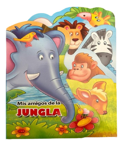 Libro Interactiva Animales De La Jungla Tapa Dura Hojas