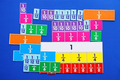 Juego Fracciones Niños Aprendizaje Estimulación Matemática