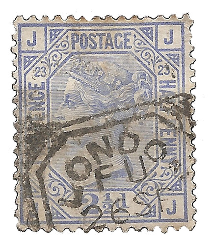 Inglaterra Rei Unido Yv 57 Scott 82 Pl 23 Año 1876 Cat U$30 