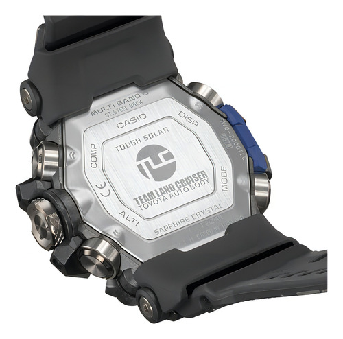 Relógio Casio G-shock Mudmaster Gwg-2000tlc-1adr Toyota Auto Cor da correia Cinza Cor do bisel Cinza Cor do fundo Cinza-escuro