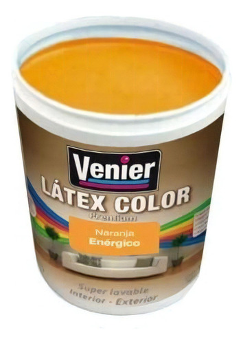Látex Color Venier Premium Interior/exterior X 25kgs Color NARANJA ENERGICO