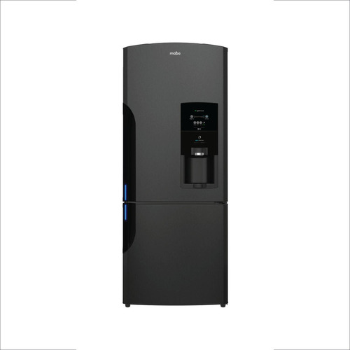 Refrigerador Bottom Freezer 520 L Brutos Black Steel Mabe