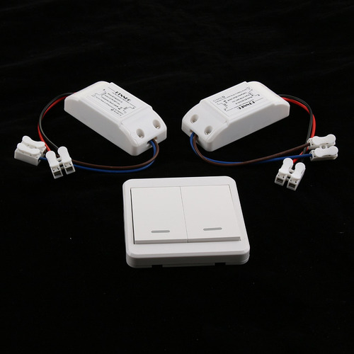 Interruptor Inalámbrico Rf De Doble Canal Ac85-260v