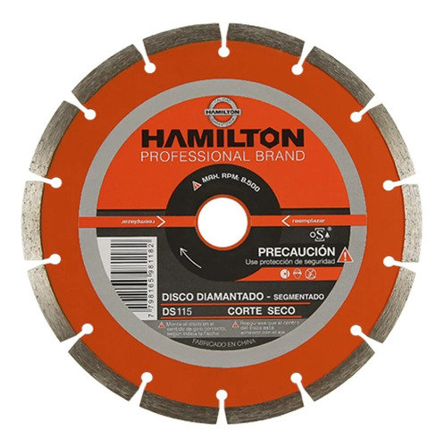 Disco Diamantado Segmentado 115mm Hamilton (ing Maschwitz)