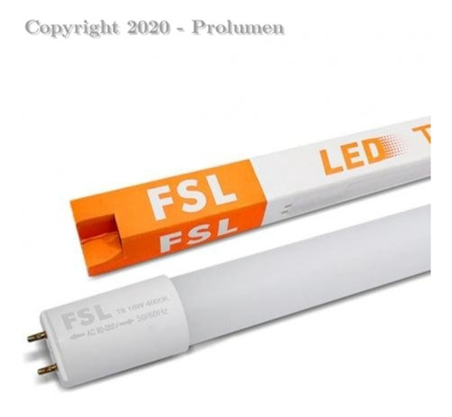 Kit 20un Lâmpada Led 18w Tubular 1,20m - 4000k/ Fsl  2 Lados