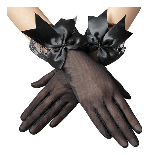 Guantes De Encaje Para Mujer, Guantes De Vestir Con