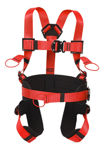Bungee Trampolín Arnés Seguridad Sentarse Cuerpo Rojo