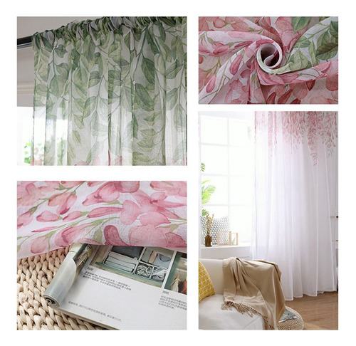 Flower Curtains For Living Room Curtain Wisteria Pattern