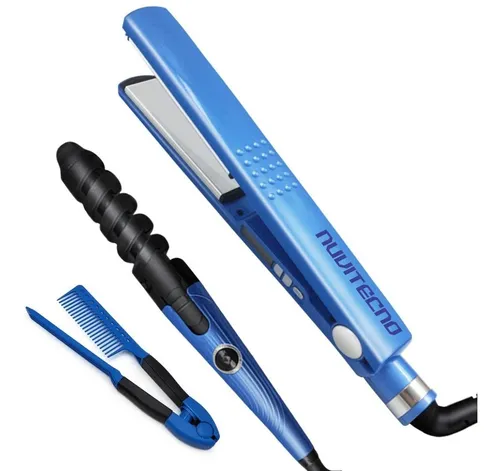 comprar Combo 3 En 1 Nano Titanium Plancha + Peine + Rizador 450°f