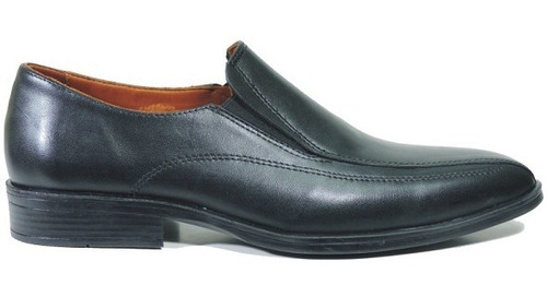 Saldo Zapato Hombre Vestir Cuero Negro E Base Caucho C