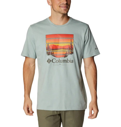 Remera Hombre Columbia Path Lake Graphic Algodon Organico