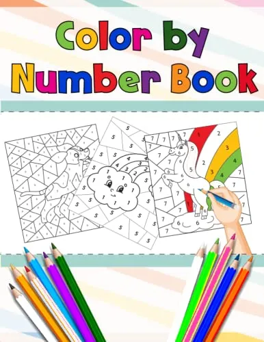 Color By Number Book: Color By Number Paint