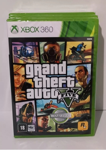 Gta 5 Xbox 360 Midia Fisica Lacrado Original