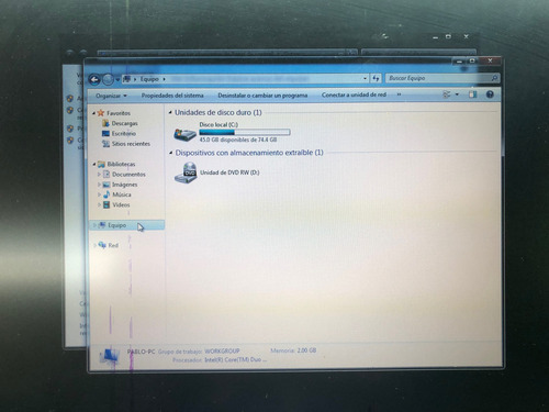 Laptop Lenovo Ibm T60 Intel Core Duo 2gb Ram 80gb Hd Negro (Usado)