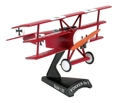 Maqueta Fokker Dr.i Rojo Barón 1:63