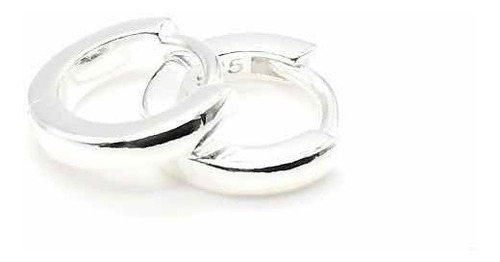 Imagen 3 de 7 de Aros Argollas Chicos Sin Piedras De Plata 925 (lar36)