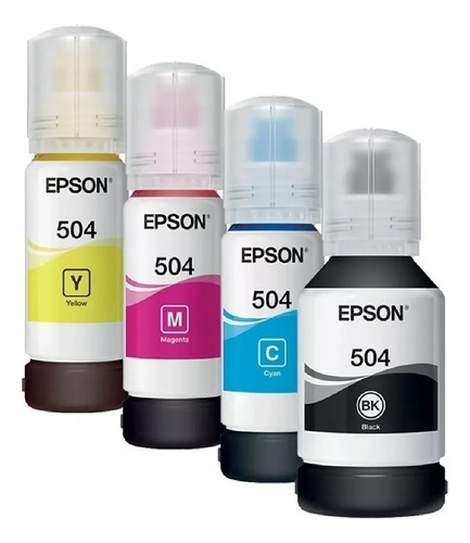 Tinta para tinta preta Epson 504 4 cores