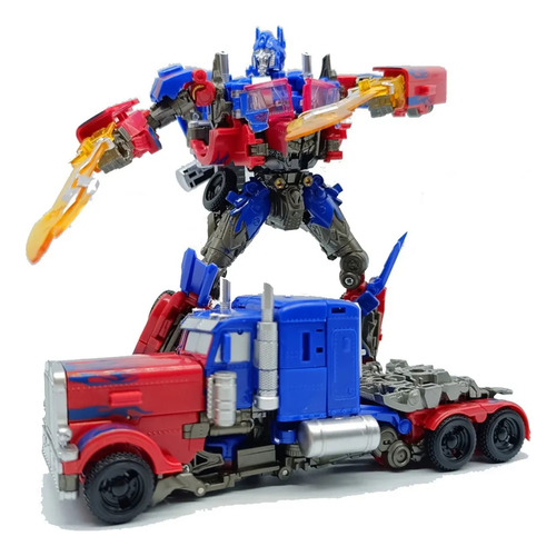 Una Miniatura Deformable Optimus Prime De Los Transformers A