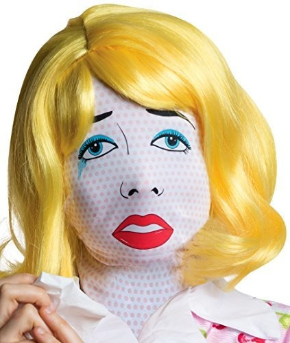Máscara De Arte Pop Para Mujer.