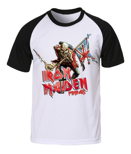 Remera Ranglan Iron Maiden - Calavera - Rock 