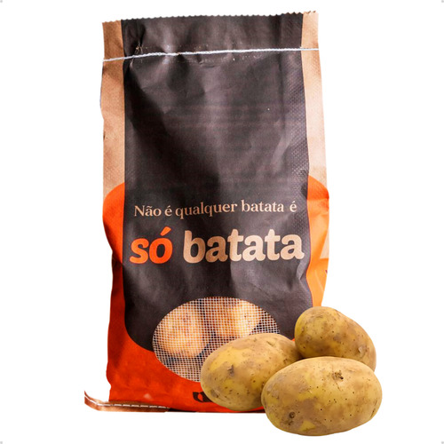 Batata Branca Direto Da Terra Escovada E Selecionada 3 Kg