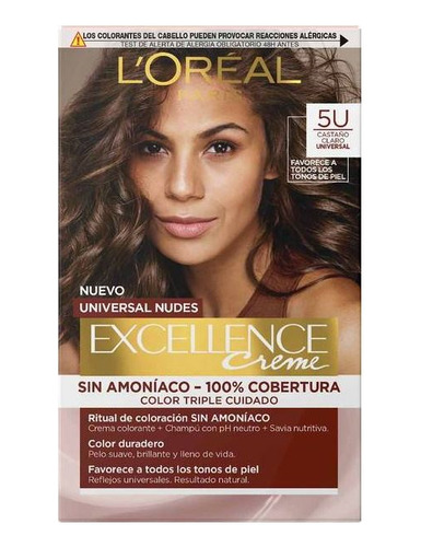 Tinta Excellence Universal Nudes Sin Amoniaco Nº5u